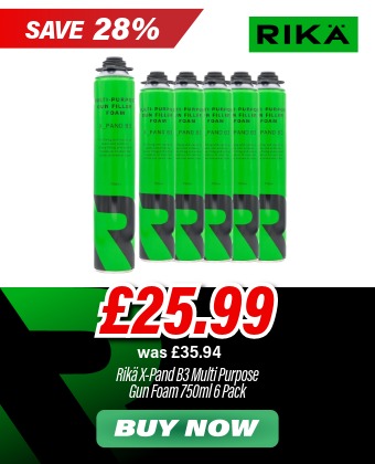 Rikä SAFR003 X-Pand B3 Gun Foam Multi Purpose 750ml Pack of 6