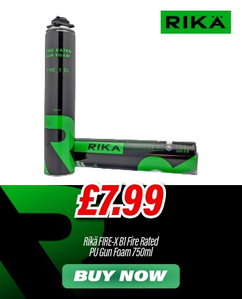 Rikä SAFR002 FIRE-X B1 Fire Rated PU Gun Foam 750ml