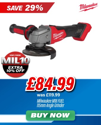 Milwaukee M18FSAG115X-0 M18 FUEL 18V 115mm Angle Grinder (Body Only)