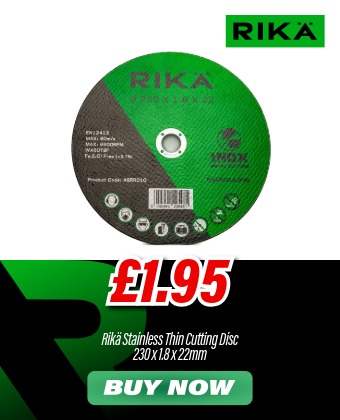 Rikä ABRR010 Stainless Thin Cutting Disc 230 x 1.8 x 22mm