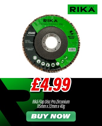 Rikä ABRR023 Flap Disc Pro Zirconium 115mm x 22mm x 40g