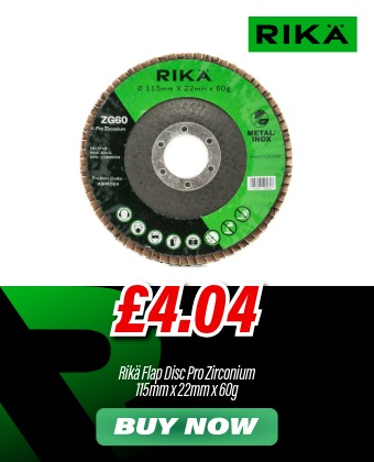 Rikä ABRR024 Flap Disc Pro Zirconium 115mm x 22mm x 60g