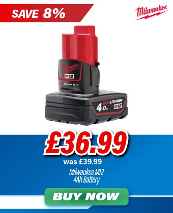 Milwaukee M12B4 12V 4.0Ah Battery