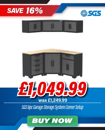 SGS 6PC Corner Cabinet Combo Storage Unit