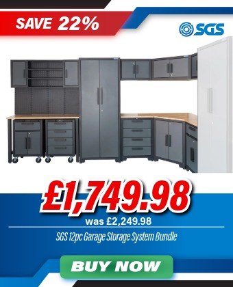 SGS 12pc Garage Storage System Bundle
