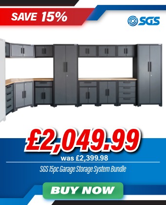 SGS 15pc Garage Storage System Bundle