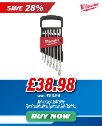 Milwaukee 4932464257 MAX BITE 7 pcs Combination Spanner Set (Metric)