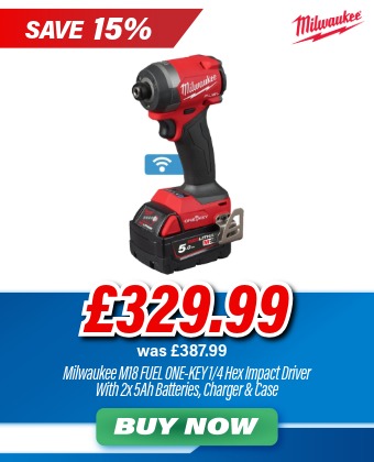 Milwaukee M18 FUEL ONE-KEY 18V Cordless Impact Driver 1/4 Hex