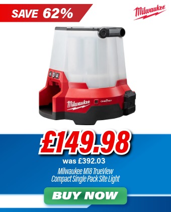 Milwaukee M18ONESLSP-0 18V TrueView Compact Single Pack Site Light (Body Only)