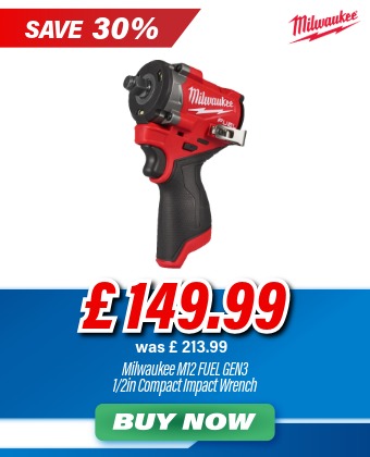 Milwaukee M12 FUEL GEN3 1/2in Compact Impact Wrench