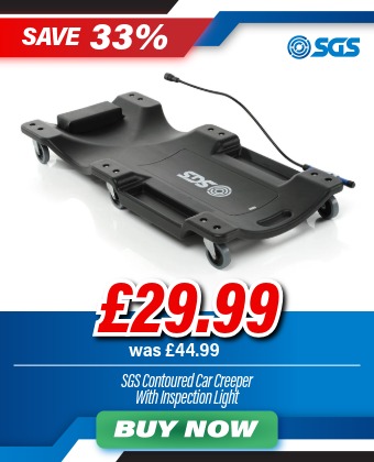 SGS Contoured Car Creeper With Inspection Light