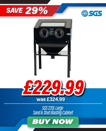 SGS 220L Floor Standing Large Shot & Sand Blasting & Polishing Cabinet
