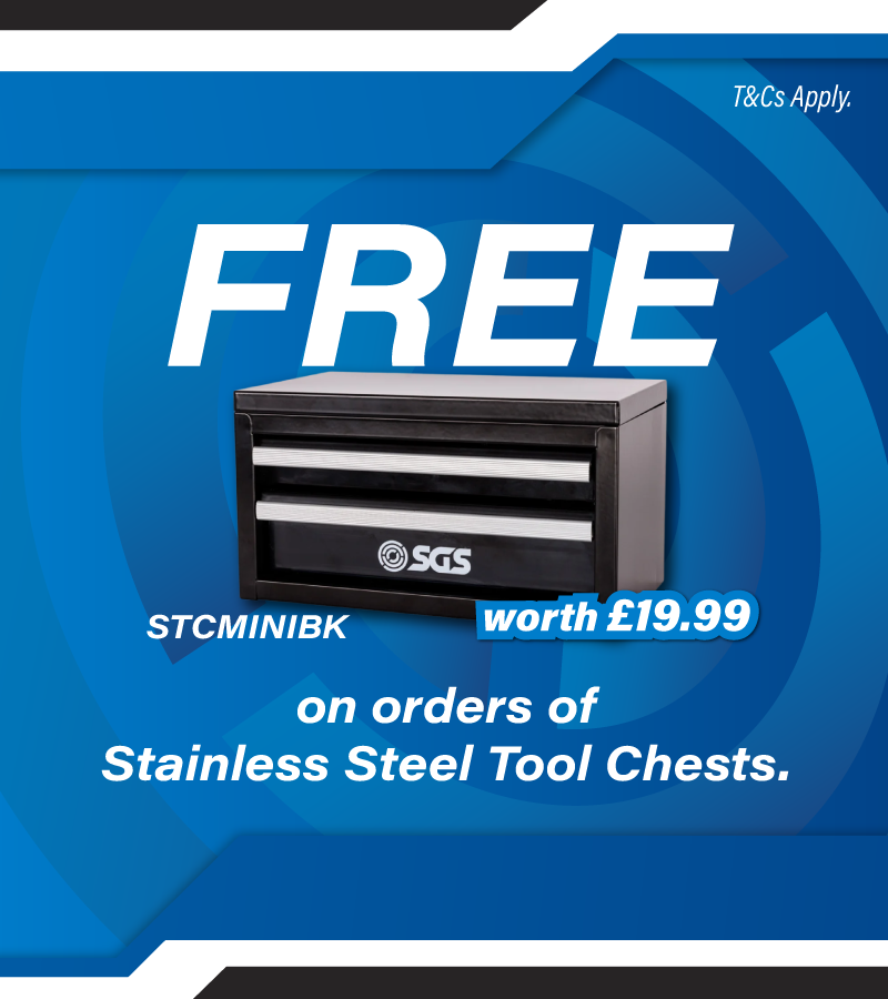 Free Black Mini With Stainless Steel Tool Chests