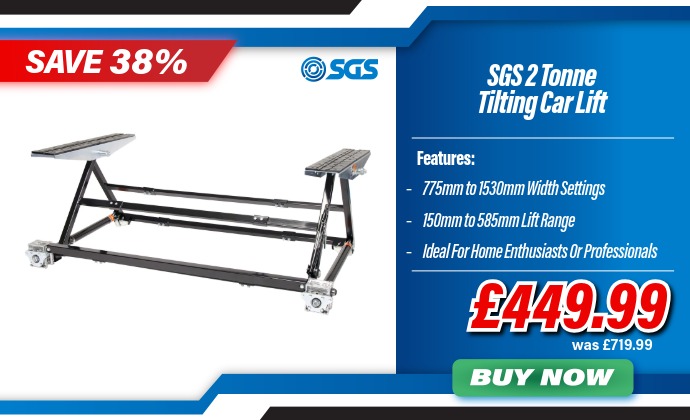 SGS 2 Tonne Tilting Car Lift