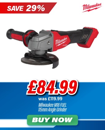 Milwaukee M18FSAG115X-0 M18 FUEL 18V 115mm Angle Grinder (Body Only)
