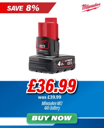 Milwaukee M12B4 12V 4.0Ah Battery