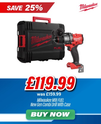 Milwaukee M18FPD3-0X M18 FUEL New Gen Combi Drill - Body Only with Case