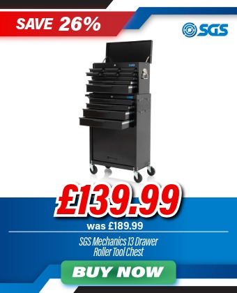 SGS Mechanics 13 Drawer Tool Box Chest & Roller Cabinet