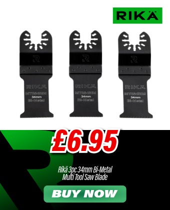 Rikä MTB34BIM 34mm Bi-Metal Multi Tool Saw Blade 3pk