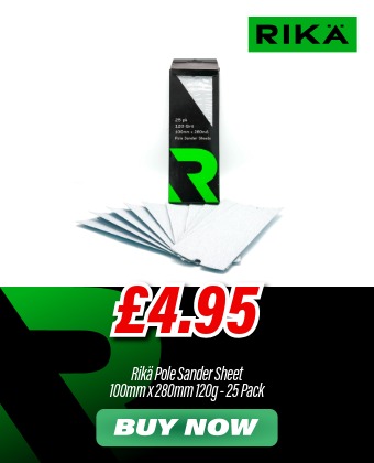 Rikä ABRR013 Pole Sander Sheet 100mm x 280mm 120g 25pk