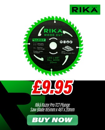 Rikä TCTR007 Razor Pro TCT Plunge Saw Blade 165mm x 48T x 20mm