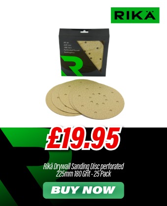 Rikä ABRR021 Drywall Sanding Disc perforated 225mm 180 Grit 25pk