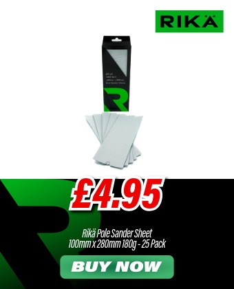 Rikä ABRR015 Pole Sander Sheet 100mm x 280mm 180g 25pk