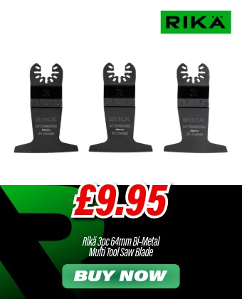 Rikä MTB64BIM 64mm Bi-Metal Multi Tool Saw Blade 3pk