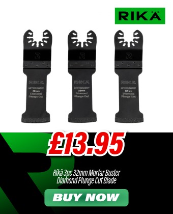 Rikä MTB32MBP 32mm Mortar Buster Diamond Plunge Cut Blade 3pk