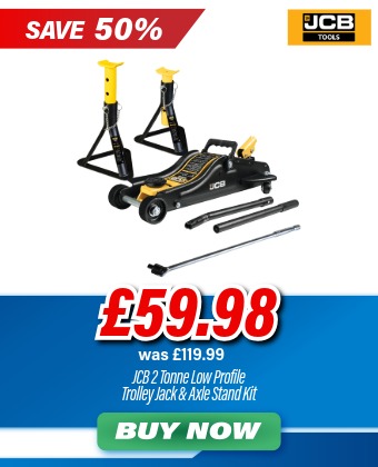 JCB 2 Tonne Trolley Jack & Axle Stand Kit