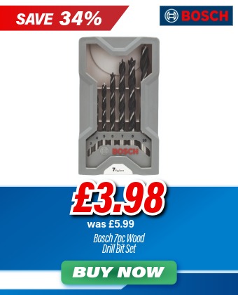 Bosch 2607017034 7-Piece Wood Drill Bit Set