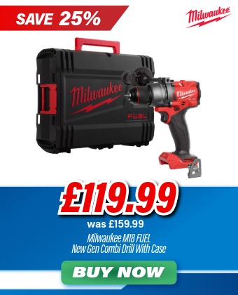 Milwaukee M18FPD3-0X M18 FUEL New Gen Combi Drill - Body Only with Case