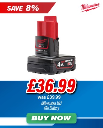 Milwaukee M12B4 12V 4.0Ah Battery