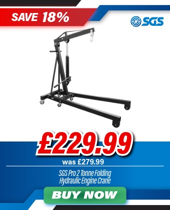 SGS 2 Tonne Folding Hydraulic Engine Crane / Hoist / Lift