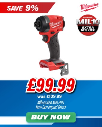 Milwaukee M18FID3-0 M18 FUEL New Gen Impact Driver (Body Only)