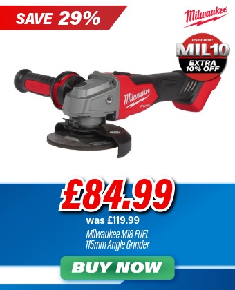 Milwaukee M18FSAG115X-0 M18 FUEL 18V 115mm Angle Grinder (Body Only)