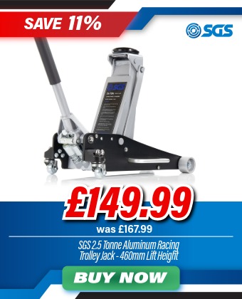 SGS 2.5 Tonne Lightweight Aluminium Racing Trolley Jack