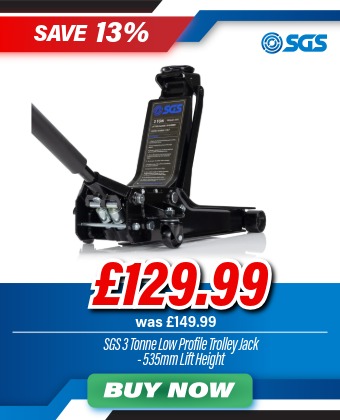 SGS 3 Tonne Low Profile Heavy Duty Garage Trolley Jack