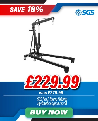 SGS 2 Tonne Folding Hydraulic Engine Crane / Hoist / Liftv