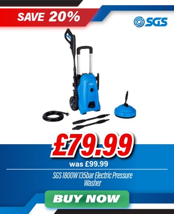 SGS 1800W 135bar Electric High-Pressure Washer