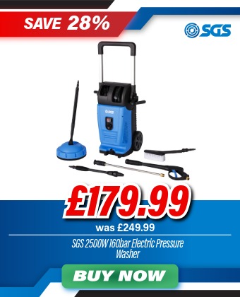 SGS 2500W 160bar Electric High-Pressure Washer