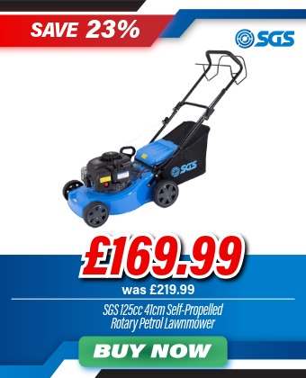 SGS 41cm 125cc Self-Propelled Rotary Petrol Lawnmower BS300E