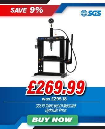 SGS 10 Tonne Bench Mounted Workshop Mini Hydraulic Press