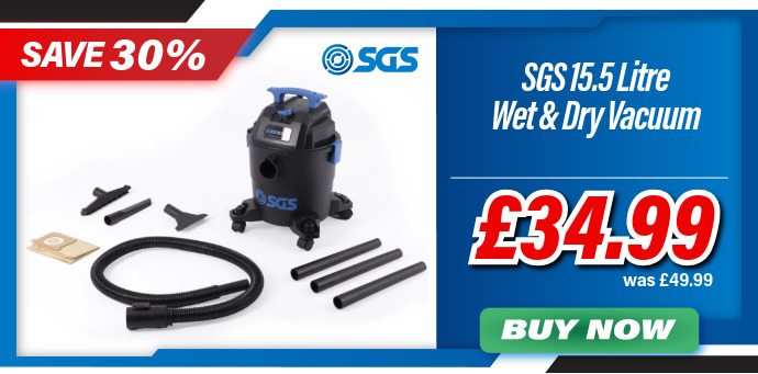 SGS 15.5 Litre Mini Wet and Dry Vacuum