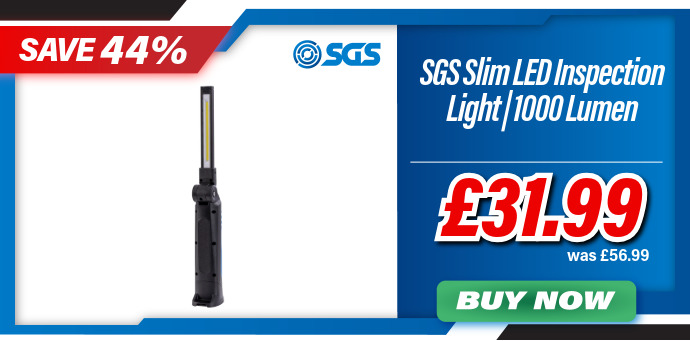 SGS Slim LED Inspection Light | Foldable | Rechargeable | 1000 Lumen