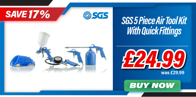 SGS 5 Piece Air Tool Kit With Quick Fittings
