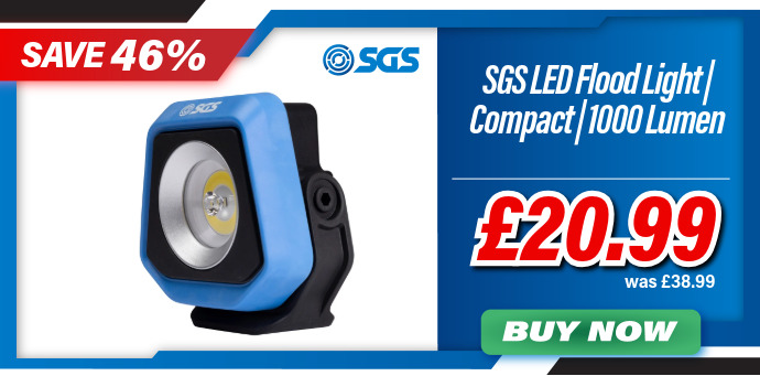 SGS LED Flood Light | Rechargeable | Compact | 1000 Lumen