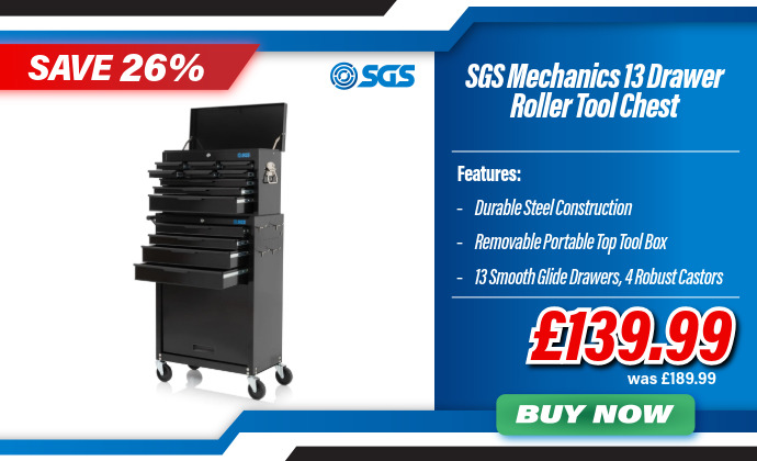 SGS Mechanics 13 Drawer Tool Box Chest & Roller Cabinet