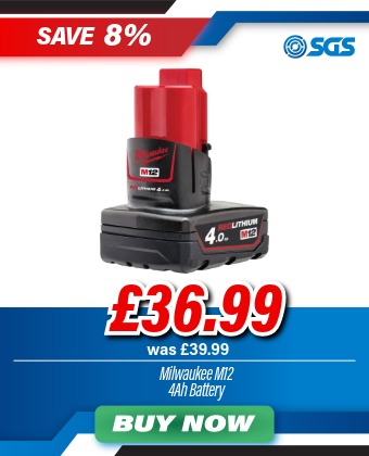 Milwaukee M12B4 12V 4.0Ah Battery