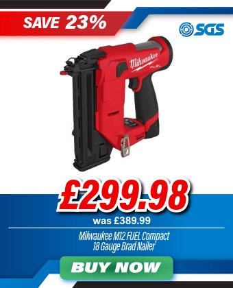 Milwaukee M12FCN18GS-202X M12 FUEL Compact Brad Nailer 18 Gauge Straight Nailer